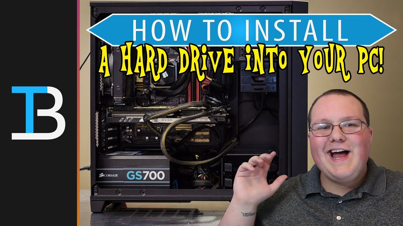 How To Install a Hard Drive In A PC (Upgrade Your Computer's HDD!) - YouTube