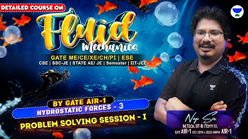 Problem Solving Session  1 | Hydrostatic Forces - 3 | Fluid Mechanics | #NEGIsir #AIR1 #NEGI10