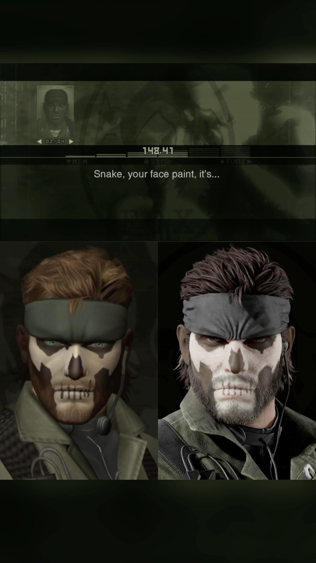 Snake wears ZOMBIE face paint | Metal Gear Solid 3 Snake Eater
