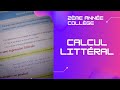 2ème année collège :Cours le calcul littéral