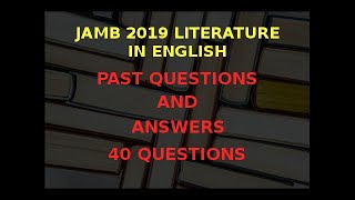 JAMB/UTME Literature in English 2019 Past Questions and Answers: Q1 - 10 screenshot 5