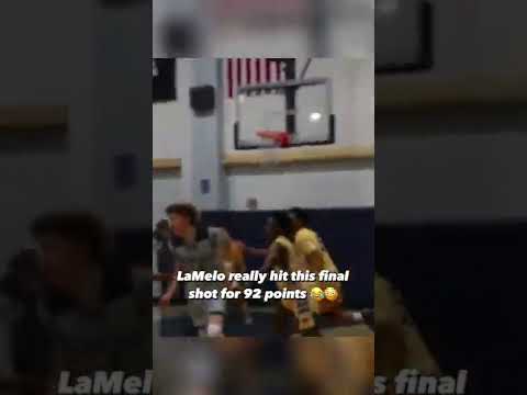 LaMelo was a cheat code in high school 😅😳 | #shorts