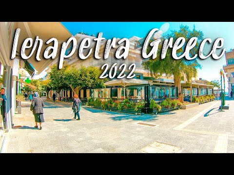 Ierapetra Crete, Walking Tour || Greece 4K UHD