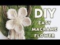 DIY MACRAME TUTORIAL | HOW TO MAKE MACRAME FLOWER WREATH - MACRAME WEDDING FLOWER