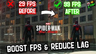 ➢Spider-Man Miles Morales Lag Fix | BEST SETTINGS LOW/MID END PCs | Fix fps drop in Spiderman miles