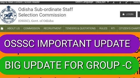 OSSSC BIG UPDATE || Group -C 3Rd Round  Physical Test  Date || Officially Update