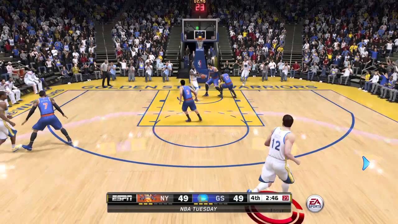 NBA LIVE 15 Knicks vs Golden State Warriors Online Game play {PS4}2015