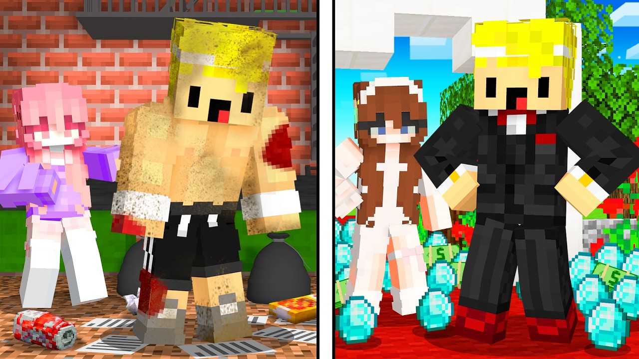 Pasé de NOVIO POBRE a NOVIO Multi MILLONARIO en MINECRAFT