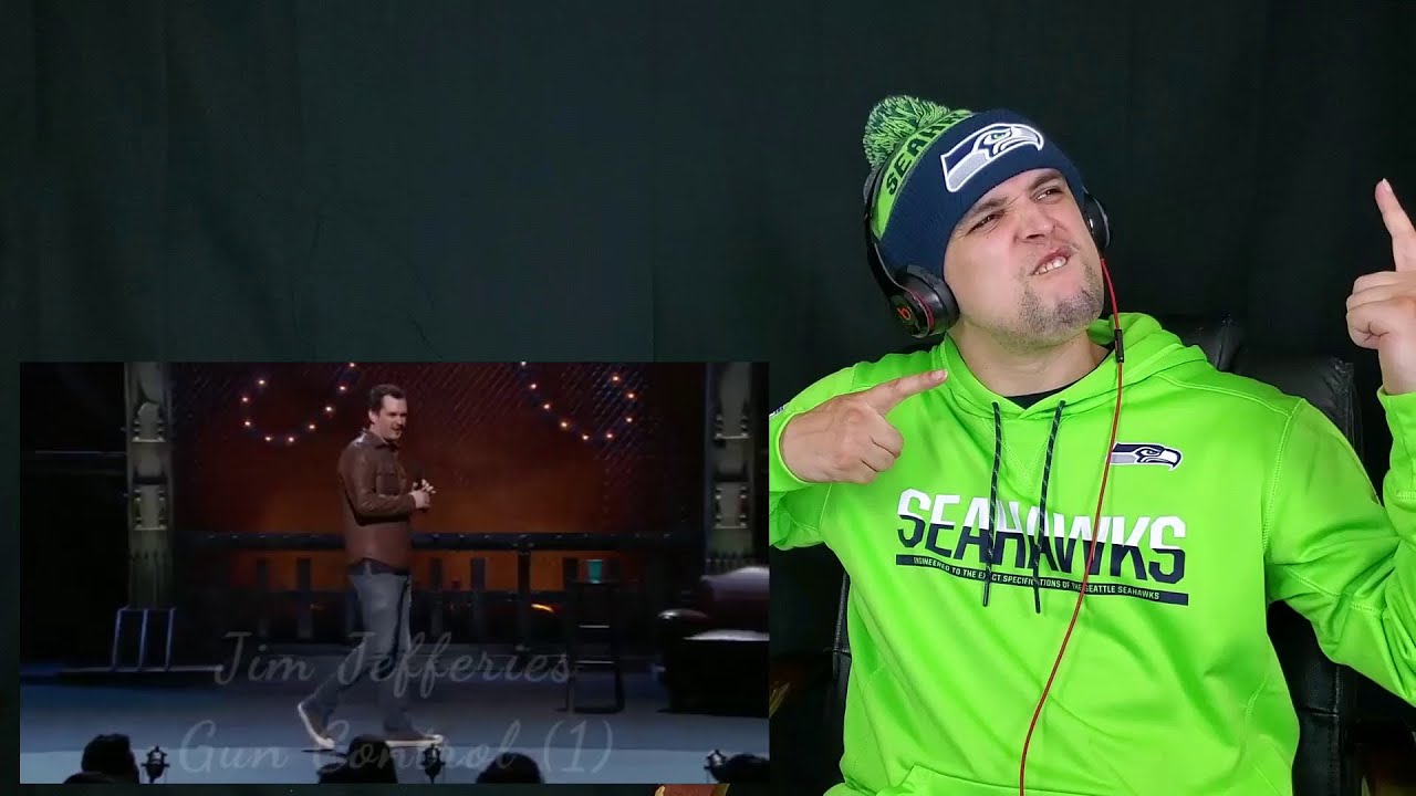 Jim Jefferies - Gun Control (Parts 1 & 2) (REACTION) He Did His Homework on This One! Nice Bit! LOL!