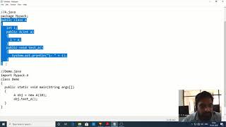 Object Oriented Concepts: Importing Packages (Module 4)