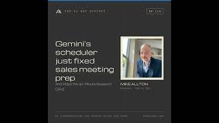 Gemini's Scheduler Just Fixed Sales Meeting Prep (And Killed the 90-Minute Research Grind)