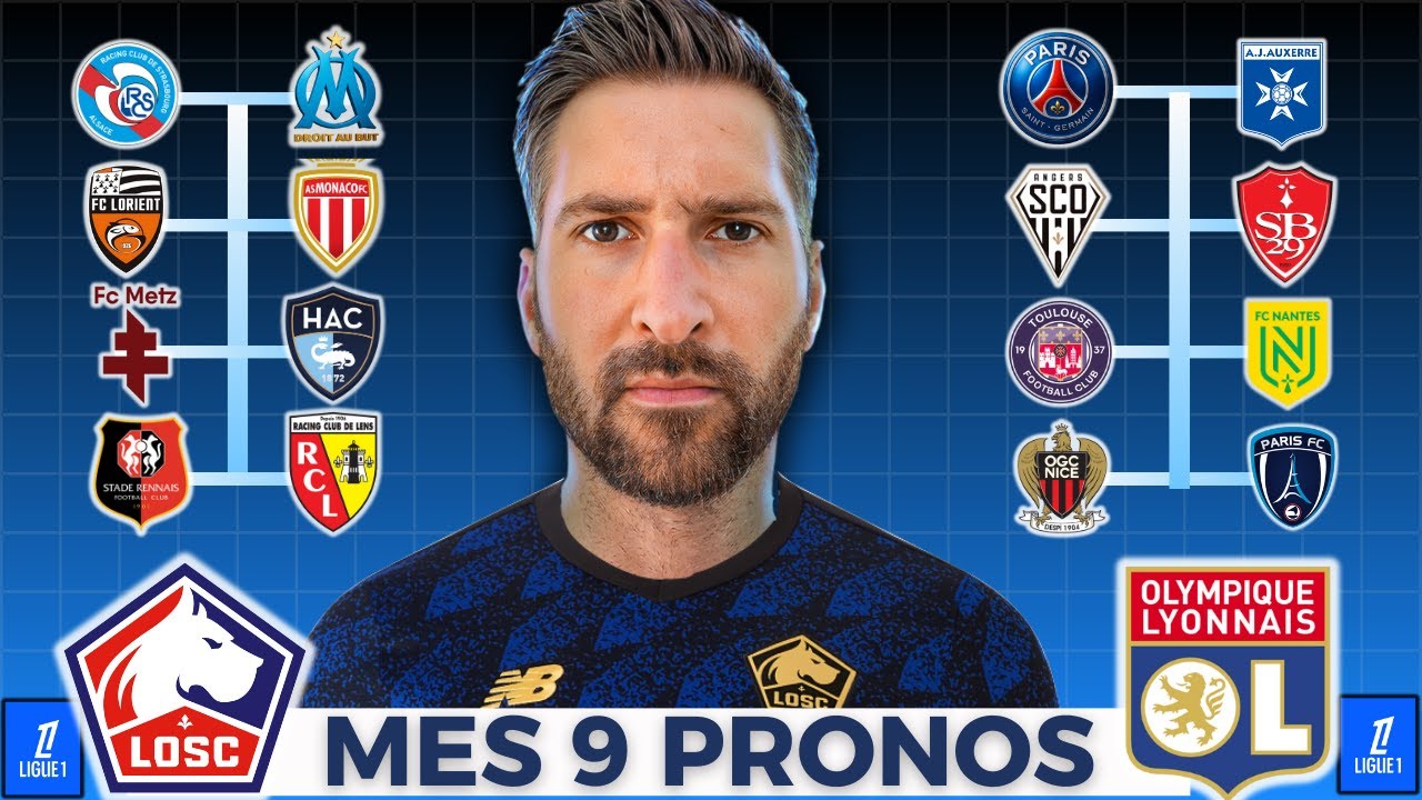 🇫🇷 Mes 9 Pronostics FOOT Ligue 1 (France) !!!