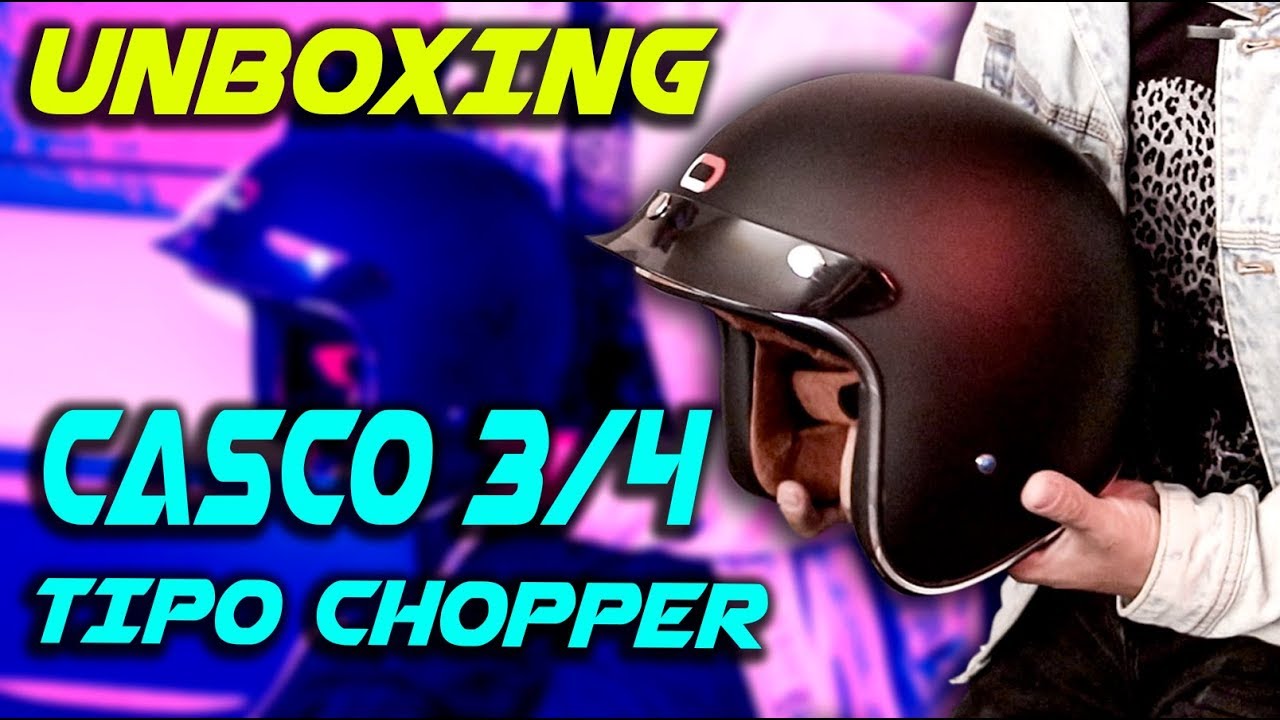 cruzar preparar Cambiarse de ropa UNBOXING - CASCO Tipo CHOPPER 3/4 - Innovando Ofertas - YouTube