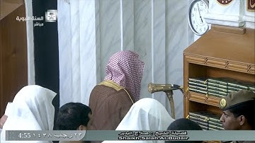 صلاة الفجر للشيخ صلاح البدير لهذا اليوم الخميس 1438/7/23- من المسجد النبوي - من سورة النساء