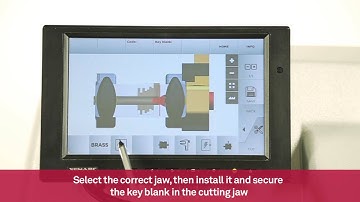 Cut by copy of bit and double bit keys with Sigma Pro key cutting machine | Keyline