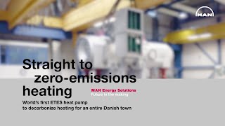 Straight to zero-emissions heating - World&#39;s first ETES heat pump to decarbonize heating for Esbjerg