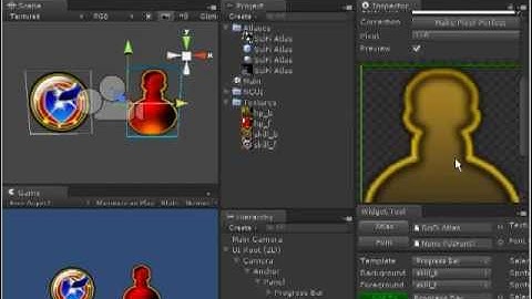 Unity3D / NGUI Progress Bar / Cool Down Skill Button #1