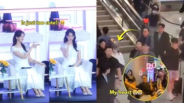 YoonA keeps doing the bang pose😆 His dad ran toward the crowd to protect his daughter from behind😭