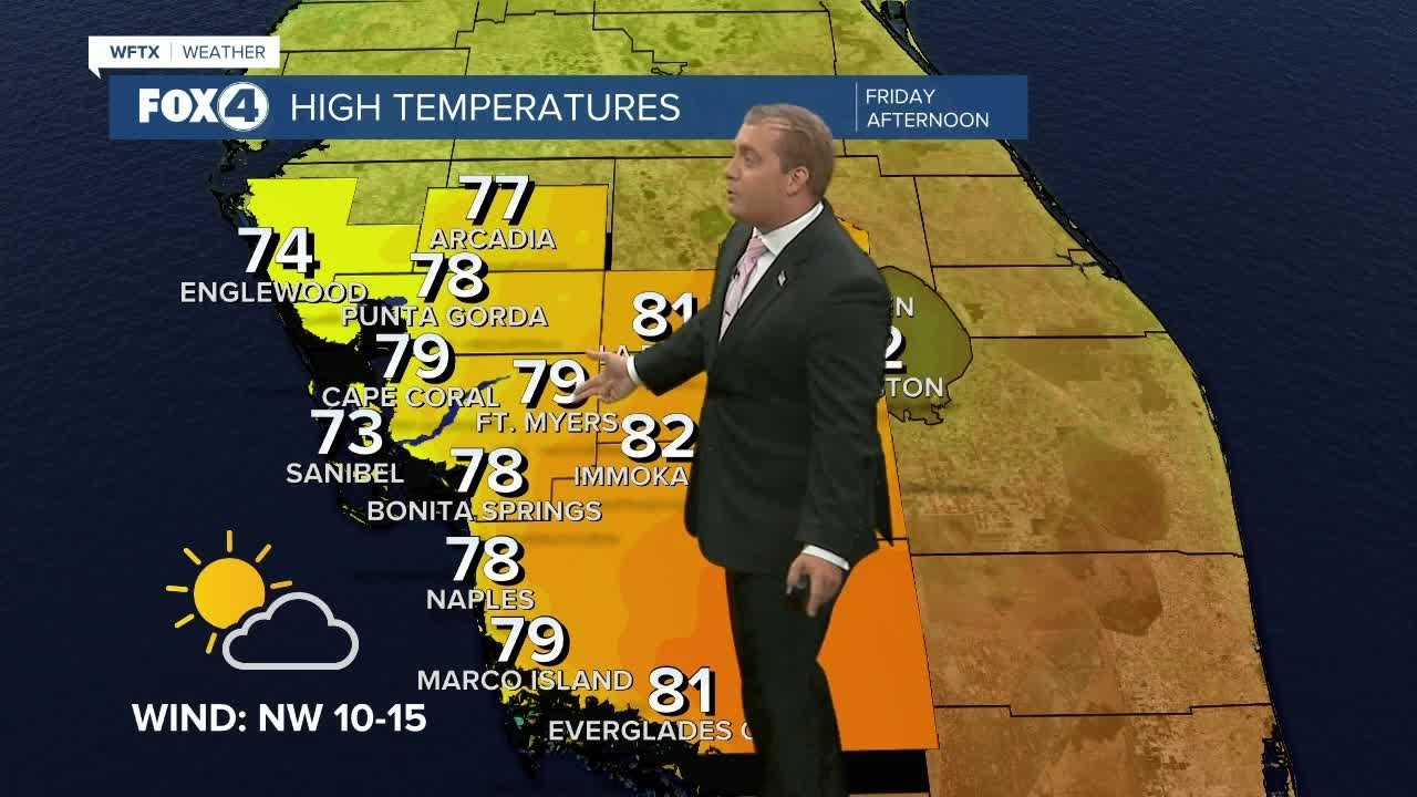 FORECAST: Low Humidity and cooler temperatures heading into the weekend ...