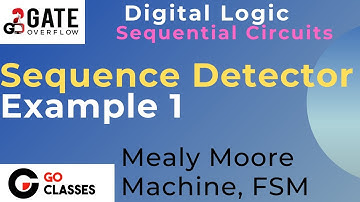 Mealy Moore Machine Design Example 4 : Detect Sequence 01 in a binary string