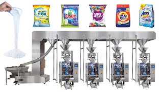 Fully Automatic Detergent Powder Vertical Form Filling Sealing Packing Line
