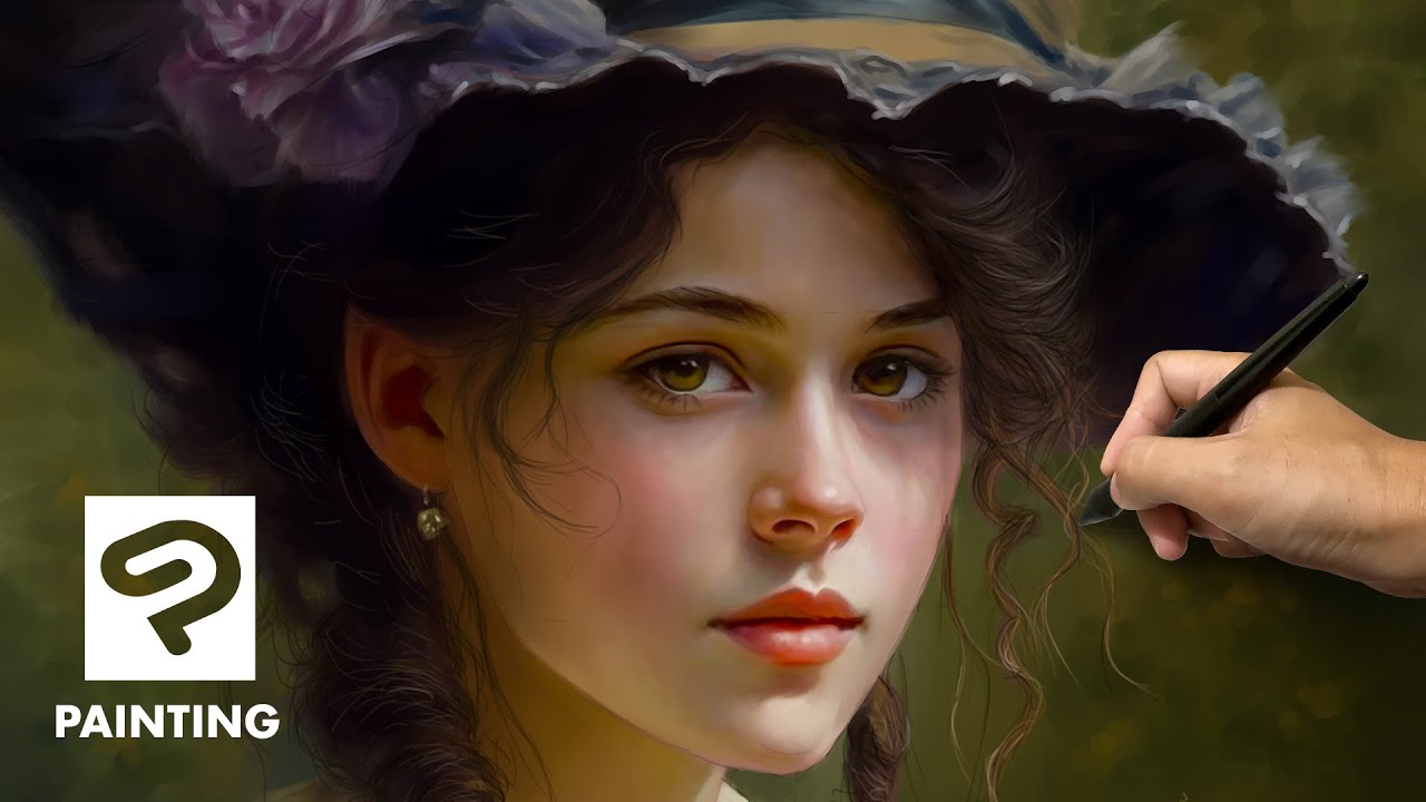 Clip Studio Paint Digital Portrait Painting Process Timelapse / Speed