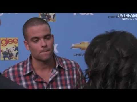 Mark Salling and Dianna Agron at the Glee season 2...