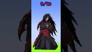 Naruto characters PIXEL ART in minecraft #shorts