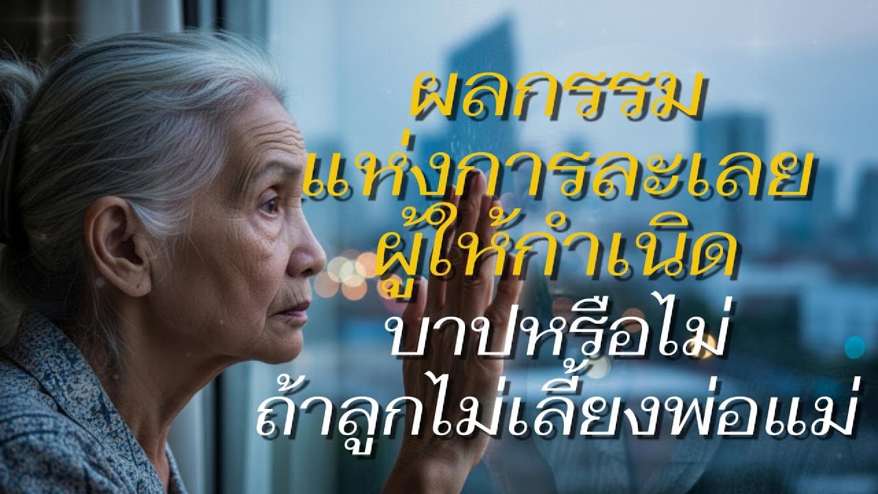 บาปจากการไม่เลี้ยงดูพ่อแม่ ผลกรรมแห่งการละเลยผู้ให้กำเนิด