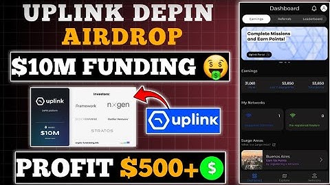 Uplink Airdrop || Same Like Grass Depin || $10 Million Funding || Confirmed Airdrop || Depin Airdrop