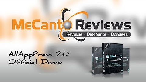 AllAppPress 2.0 Demo [Official]