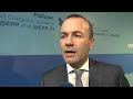 Manfred Weber s'engage à "faire respecter l'état de droit"