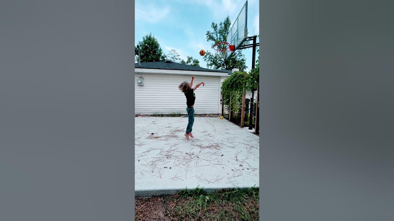 Double Shot underhand basketball shot!! letsgo tricks trickshots