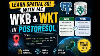 WKT vs WKB in PostgreSQL/PostGIS | Learn Spatial SQL with Me #1