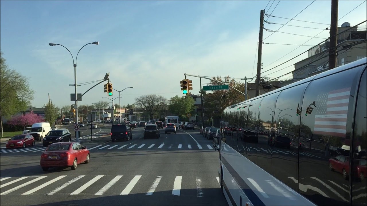 NYCT Bus HD 60fps: Riding Alexander Dennis Enviro500 SuperLo on X17J [Round Trip Time-lapse]
