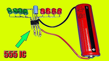LED Chaser Circuit with 555 timer ic