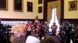 String Band at Mummers Press Event - City Hall, December 19th, 2011
