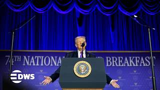 BREAKING: President Donald Trump Delivers Fiery Speech National Prayer Breakfast Highlights | AC14