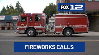 Portland firefighters hard at work for 4th of July
