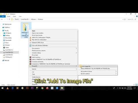 Create Image File Using Power ISO