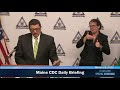 Maine CDC Daily Update March 25, 2020