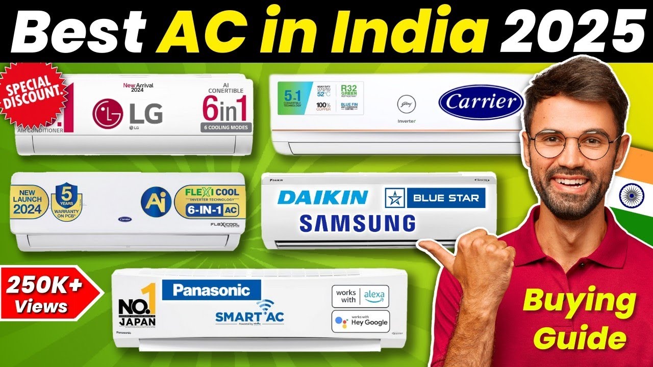 Best Inverter AC in India 2025🔥[AC Buying Guide 2025]🔥Best 5 star AC in ...
