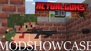 Actual guns 3D minecraft MOD SHOWCASE (bedrock)gun mod screenshot 4