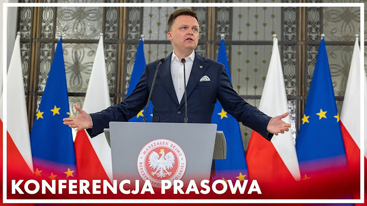 Konferencja prasowa marszałka Sejmu Szymona Hołowni