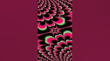 Bright neon colors Mandelbrot zoom animation