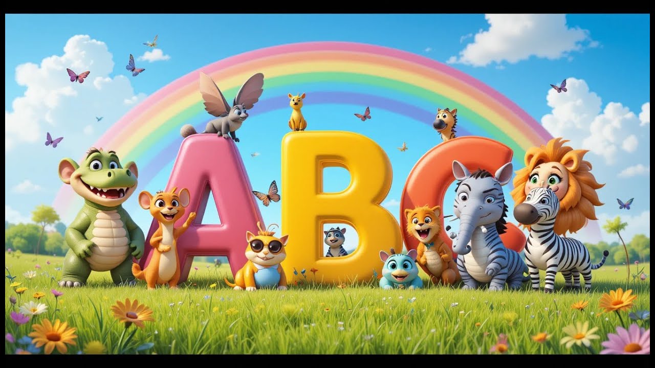 ABC Animal Song 🐾 | A to Z Nursery Rhyme for Kids | Learn Alphabet with ...