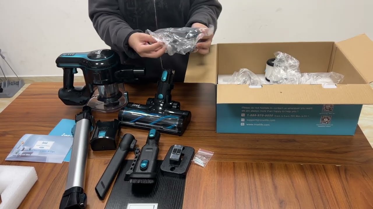 INSE S610 Cordless Vacuum Green Unboxing 2 YouTube