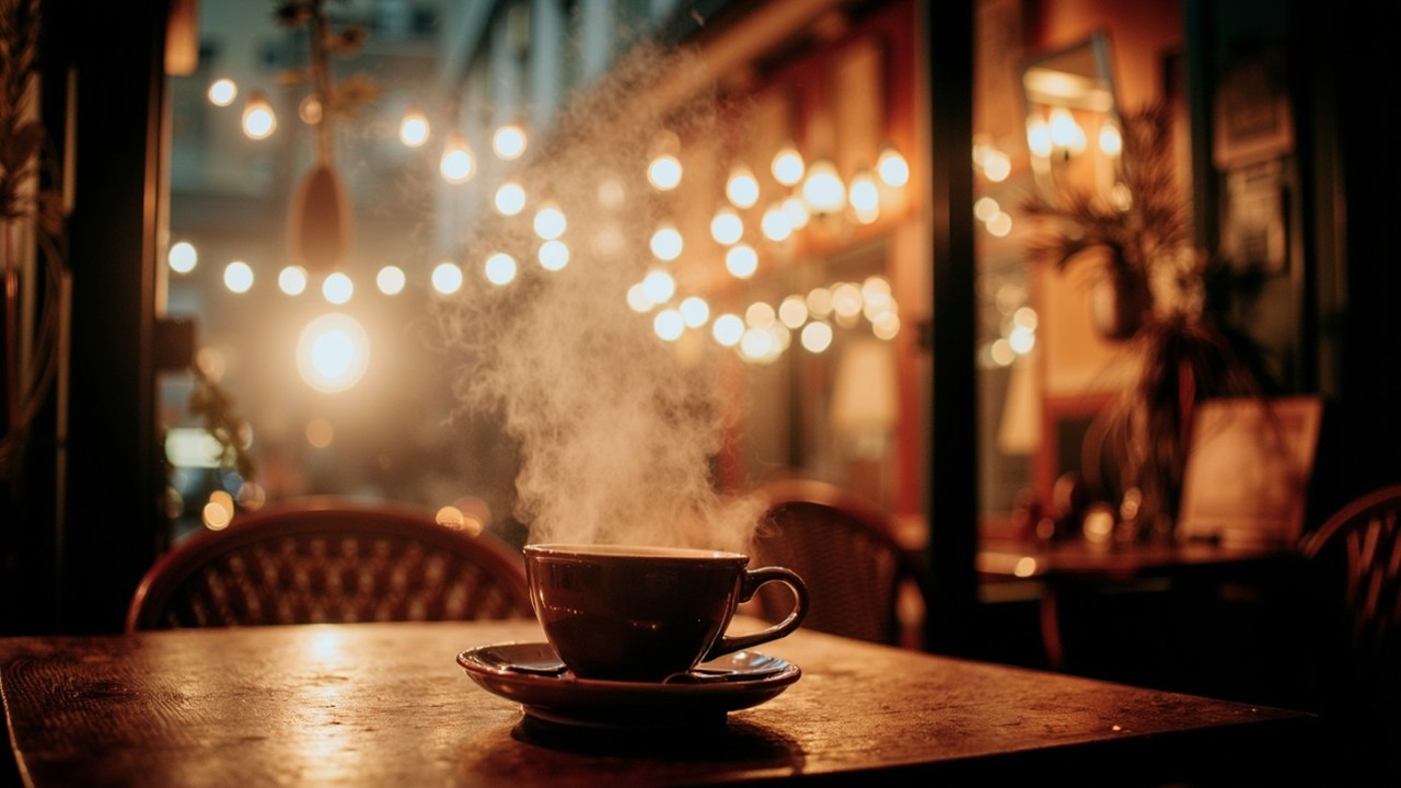 Уютная атмосфера кофейни — расслабляющий и мягкий джаз для поздней ночи