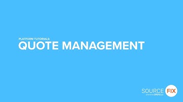 SourceFix Platform - Quote Management