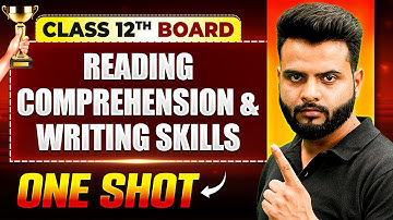 Reading Comprehension & Writing Skills One Shot | English | Class 12th Boards | Vijeta 2025